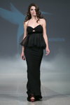 Pokaz Skladnova — Riga Fashion Week SS15 (ubrania i obraz: suknia wieczorowa czarna)