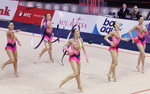 Übung mit den Keulen. Lettland — Weltcup 2014