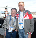  (слева направо) Вячеслав Веденин и Николай Зимятов. Фотофакт: звёзды советского спорта в Сочи