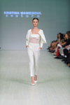 Pokaz KRISTINA MAMEDOVA — Ukrainian Fashion Week SS15 (ubrania i obraz: półbuty białe, spodnium białe)