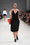 Mariya Melnyk. LAKE studio show — Ukrainian Fashion Week SS15 (looks: black wrap neckline dress)