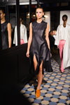 Litkovskaya show — Ukrainian Fashion Week SS15 (looks: black dress with slit)
