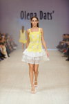Pokaz Olena Dats' — Ukrainian Fashion Week SS15 (ubrania i obraz: sukienka mini biała)