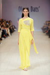 Pokaz Olena Dats' — Ukrainian Fashion Week SS15 (ubrania i obraz: sukienka żółta)