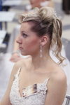 Wedding hairstyles — Golden snowdrop 2014 (looks: white neckline wedding dress)