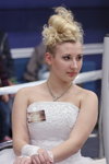 "Золотий пролісок 2014". Зачіска для нареченої (наряди й образи: біла весільна сукня)