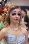 Фантазийный макияж — Золотой подснежник 2014 (наряды и образы: голубое вечернее платье)