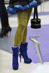 Runway makeup — Golden snowdrop 2014 (looks: tights with leopard print, blue boots)