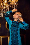 #dizziness. Kovshik Natalia campaign (looks: turquoise dress, blond hair)