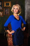 Коллекция платьев #головокружение (наряды и образы: синее платье мини, блонд (цвет волос))