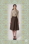 Lookbook de Marina Makaron Moscow fw 14/15 (looks: falda marrón)