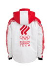 Олімпійська форма національної збірної Росії (наряди й образи: червоно-біла спортивна куртка)