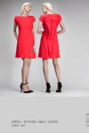 Лукбук PODOLYAN FW14/15 (наряди й образи: червона сукня, сіра сукня, чорна сукня, чорні туфлі)