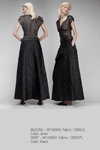PODOLYAN FW14/15 lookbook (looks: black blouse, black maxi skirt)