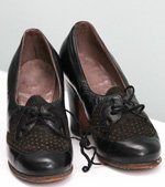 Модныя жаночыя туфлі 30-х - 50-х гадоў мінулага стагоддзя