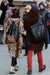 Мороз и солнце. Зимняя уличная мода в Минске (наряды и образы: леопардовая шуба)