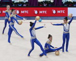 юниорская сборная Азербайджана в групповых упражнениях. Групповые выступления юниорок на Чемпионате Европе (Минск 2015)