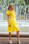 Pokaz BelLegProm 2015 (ubrania i obraz: sukienka żółta)