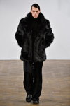 Asger Juel Larsen show — Copenhagen Fashion Week AW15/16 (looks: black fur coat, black trousers)