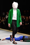 Han Kjøbenhavn show — Copenhagen Fashion Week AW15/16 (looks: green coat)