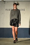 Maikel Tawadros show — Copenhagen Fashion Week SS16 (looks: grey jumper, black shorts, black pumps)