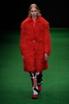 Saks Potts show — Copenhagen Fashion Week SS16 (looks: red fur coat)