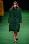 Saks Potts show — Copenhagen Fashion Week SS16 (looks: green fur coat)