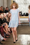 Stasia show — Copenhagen Fashion Week SS16 (looks: sky blue mini guipure dress, black pumps)