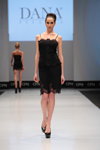 Dana Pisarra lingerie show — CPM FW15/16 (looks: black lace top, black pumps)