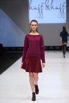 Designerpool show — CPM FW15/16 (looks: knitted jumper, suede burgundy skirt, brown boots)