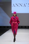 Designerpool show — CPM FW15/16 (looks: fuchsia hat, fuchsia coat, black tights, black pumps, blue dress)