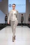 MARISA MONTI & AMO show — CPM FW15/16 (looks: printed top, grey pantsuit)