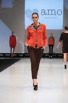 MARISA MONTI & AMO show — CPM FW15/16 (looks: orange blazer, brown trousers, printed top, black pumps)