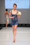Ritratti Milano lingerie show — CPM FW15/16 (looks: sky blue nightshirt, nude pumps)