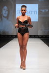 Ritratti Milano lingerie show — CPM FW15/16 (looks: beige sandals, black bra, black briefs)