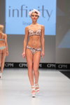 Infinity Lingerie lingerie show — CPM SS16 (looks: flowerfloral bra, flowerfloral pants, white sandals)