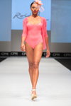 Показ пляжного одягу Roidal — виставка CPM SS16 (наряди й образи: рожевий закритий купальник)