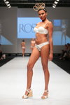 Rosy lingerie show — CPM SS16 (looks: white bra, white briefs, white wedge sandals)