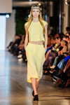 Pokaz Lesia Semi — Lviv Fashion Week SS16 (ubrania i obraz: kostium żółty)