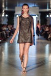 Показ Natasha TSU RAN — Lviv Fashion Week SS16 (наряды и образы: чёрное платье мини)