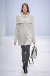 ELEMA by Aiplatov show — Moscow Fashion Week SS16 (looks: knitted grey coat, grey backpack, , black boots)