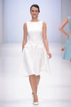 GV Galina Vasilyeva show — Moscow Fashion Week SS16 (looks: white dress, white pumps)