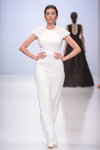 GV Galina Vasilyeva show — Moscow Fashion Week SS16 (looks: whiteevening dress)