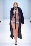 MANZARI LUXURY FURS show — Moscow Fashion Week SS16 (looks: eggplant fur coat)