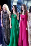 В Москве выбрали "Мисс Офис 2015" (наряды и образы: зеленое вечернее платье, золотое вечернее платье)