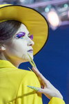 Фестиваль Красоты "Невские Берега": февраль 2015 (наряды и образы: желтая шляпа, желтый жакет)