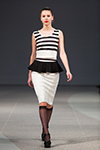 Показ Paviljons — Riga Fashion Week AW15/16 (наряды и образы: чёрные прозрачные гольфы)