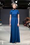 Pokaz Pohjanheimo — Riga Fashion Week AW15/16 (ubrania i obraz: suknia wieczorowa niebieska)