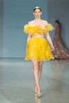 Pokaz Zulfiya Sulton — Riga Fashion Week SS16 (ubrania i obraz: sukienka żółta)