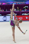 Kseniya Moustafaeva. Übung mit den Keulen — Europameisterschaft 2015